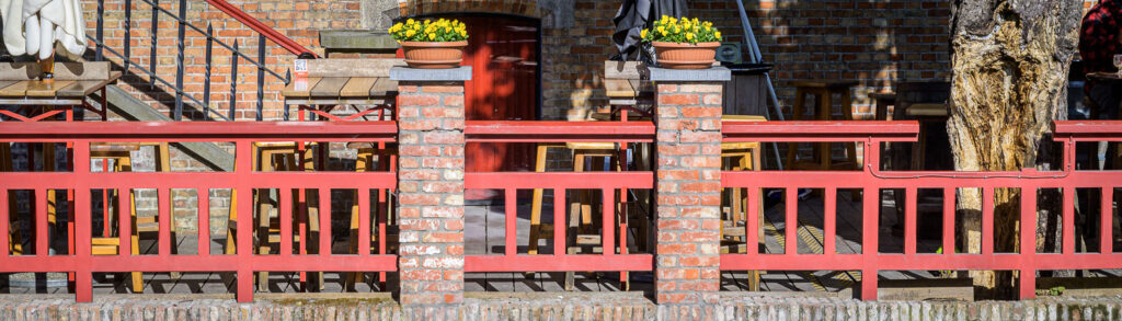 detail of a building in Brugge Belgium