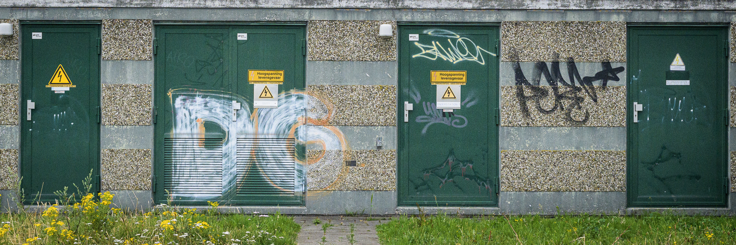 Doors of an electricity dispatch building